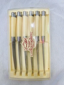 Vintage Steakmesser 6er Set Carvel Hall von Briddell im Originalkarton - Bild 1 von 5