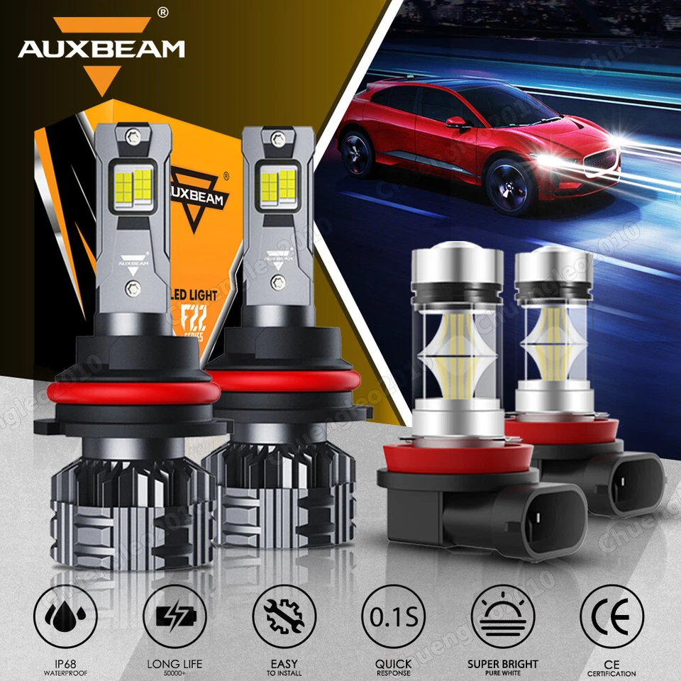 Faro antiniebla de haz alto bajo CANBUS LED 6000K para Mitsubishi Endeavor 06-11 Foto 1 de 4