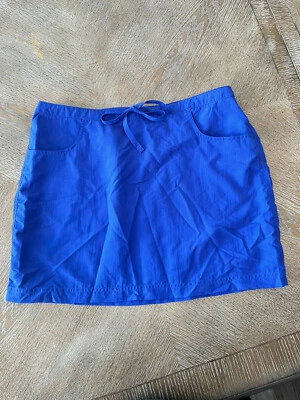 "Minifalda deportiva de nailon LL Bean cintura mediana con cordón 32"" longitud 15"" nueva con etiquetas" Foto 1 de 4