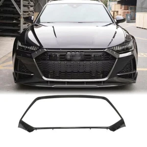 For Audi RS6 RS7 C8 Avant 2019-2024 Dry Carbon Front Grille Trim Decorate Frame - Picture 1 of 10