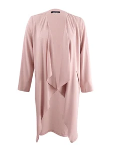 Nine West Women's Draped Open-Front Topper Jacket (XL, Antique Rose) - Picture 1 of 2