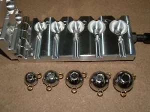 Saltwater Cbal Dually mold 2, 3, 4, 5, 6oz with eyes Fluke Flounder Ear Ball - Picture 1 of 4