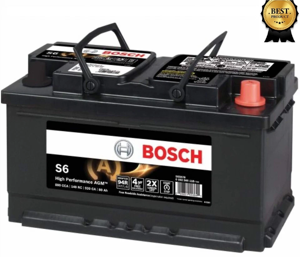 Batería BOSCH AGM Válvula Regulada BCI Grupo 49 CCA 850 170 Capacidad Reserva Foto 1 de 2