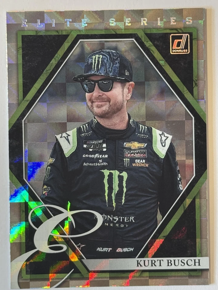 2022 Donruss #E15 Kurt Busch Elite Series Checkers - Image 1 of 2