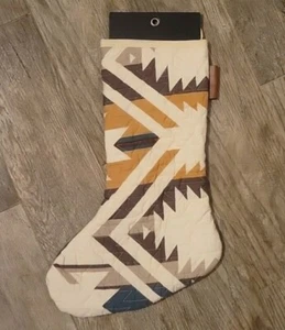 Pendleton WHITE SHORES Quilted Southwestern Stocking Christmas Western NWT - Picture 1 of 9