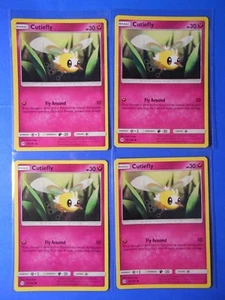 4x Cutiefly 92/149 Pokemon card Sun & Moon base set common NM - Picture 1 of 1