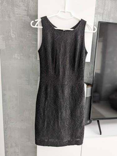 Camicia top camicetta ricamo pizzo nero Burberry abito senza maniche gilet floreale