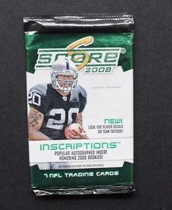 2008 SCORE Inscriptions NFL Football Trading Cards New Sealed Pack S1 - Picture 1 of 1