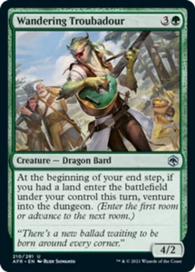 MTG-4x-Near Mint, English-Wandering Troubadour-Adventures in the Forgotten Realm - Picture 1 of 1