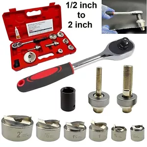 Manual Knockout Hole Punch Driver Kit Electrical Conduit KO Tool Set 1/2 to 2 in - Picture 1 of 9