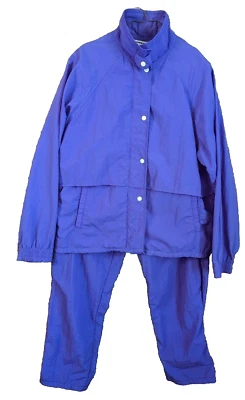 Traje de chándal de nailon Pierre Cardin años 90 de colección para mujer L púrpura bolsa Y2K hip hop sudor Foto 1 de 4