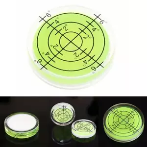 Circular Spirit Bubble Degree Mark Level Round Measuring A3S8 Too H8I3 - Picture 1 of 8