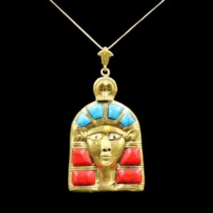 UNIKAT Kupfer Anhänger Halskette altägyptische Königin HATHOR "Göttin der Liebe" - Bild 1 von 7