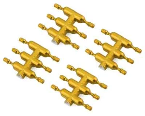 DS Racing Driftelement Scale Lug Nuts (gold) (24) (kurz) DSCDEN1G - Bild 1 von 1
