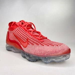 Nike Air Vapormax 2021 FK Coral Red White Shoes Womens 9.5 Mens 8 DC4112-800 - Picture 1 of 7