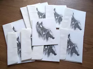 MARE AND FOAL HERITAGE ART PUBLISHERS  HORSE CARD ENVELOPE LOT OF 10 - Picture 1 of 2