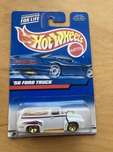2000 Hot Wheels Collector No #171 '56 FORD TRUCK White Opening Hood NMOC - Picture 1 of 7