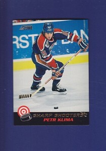 Petr Klima 1992-93 Score NHL Hockey Sharp Shooters #24 (NM) Edmonton Oilers