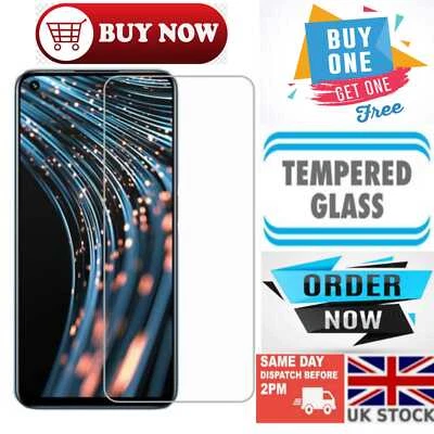 PROFONES Tempered Glass Screen Protector For Realme 6 pro 7 8i 9i Q5 V25 GT2 X50 5G 9 5G
