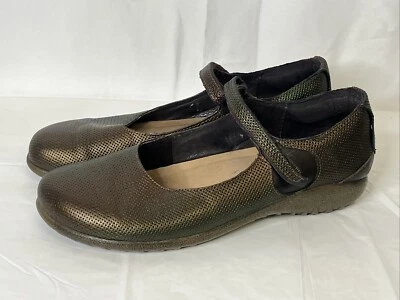 Naot Womens Leather Mary Jane Size EUR 40 US 9 Metallic Brown Shoes - Image 1 of 4