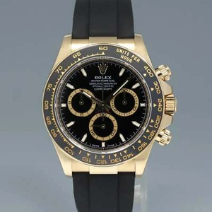 2023 MINT Rolex Oysterflex Daytona 126518LN Yellow Gold Black Dial Ceramic Watch - Picture 1 of 5