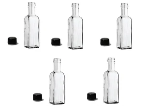 96 BOTTIGLIE BOTTIGLIA IN VETRO MARASACA PER OLIO CON TAPPO A VITE  100ML - Foto 1 di 4