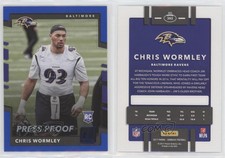 2017 Panini Donruss Rookies Press Proof Blue Chris Wormley #393 Rookie RC