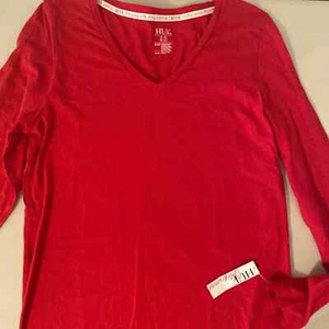 Camicia rossa manica lunga Hue Sleepwear - Foto 1 di 3