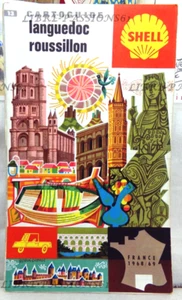 CARTOGUIDE SHELL N°13, LANGUEDOC ROUSSILLON, 1968 - Picture 1 of 6