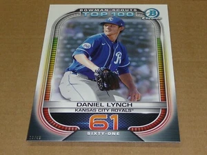 2021 Bowman SCOUTS TOP 100 JUMBO 5 X 7 19/49 DANIEL LYNCH ROYALS #61 - Picture 1 of 1