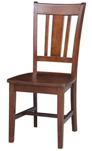 International Concepts C581-10 San Remo Splat Back Chair, Espresso (Set Of 2) - Picture 1 of 13