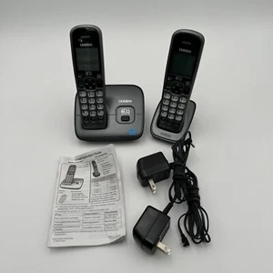 Uniden D1660 Caller ID/Call Waiting DECT 6.0 Cordless Handset Telephone 2 Phones - Picture 1 of 9