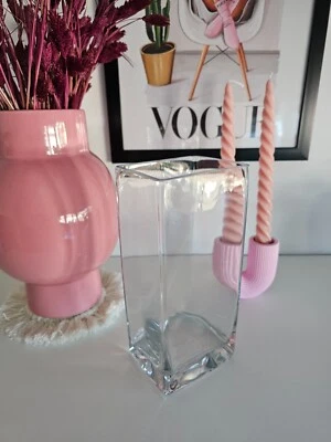 ♥ Blogger Depot Vase Glasvase Tulpenvase Blumenvase Glas transparent 22cm NEU ♥ - Bild 1 von 3