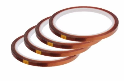 WARNA 4 HEAT TRANSFER RESISTANT TAPE ADHESIVE 5mm x 33m POLYIMIDE for SUBLIMATION MUG