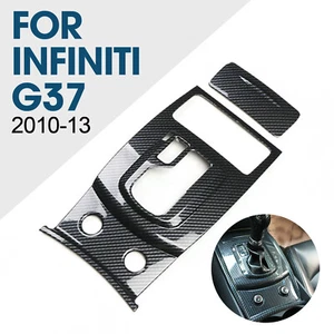 Carbon Fiber ABS Automatic Gear Shift Panel Cover Trim For Infiniti G37 2010-1h8 - Picture 1 of 20