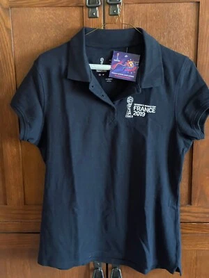 Women's Official Women's World Cup France 2019 Polo Shirt in French Navy Blue - Image 1 of 4