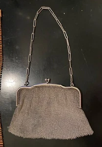 Vintage C&C Cohen and Charles Sterling Silver Mesh Chain Purse - Picture 1 of 13