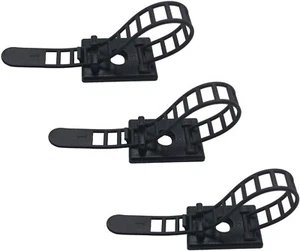 25 Pieces Desk Wire Organizer Cable Ties Adhesive Cord Clips Management - Afbeelding 1 van 7
