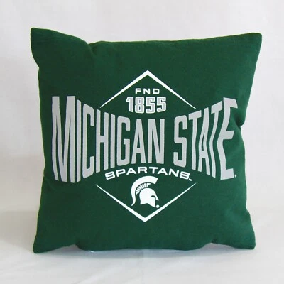 Michigan State University Spartans Decorative Pillow 12"x12" - Image 1 of 4