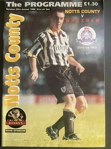 Notts County v Wrexham(Division 2 95/6) 20/1/96 - Picture 1 of 2