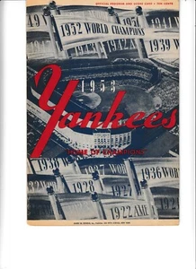 Vintage 1953 New York Yankees Scorebook Book Unmarked St. Louis Browns - Picture 1 of 5