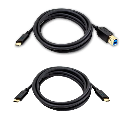 SatelliteSale USB Type C to Type C or Type B Cable Data Male to Male (6 feet) - Image 1 of 4