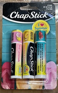 ChapStick Lip Balm Limited Edition Set of 3 - Picture 1 of 2