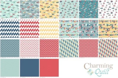 Riley Blake FLY AWEIGH ** Rolie Polie ** 2,5 inch  - Bild 1 von 2