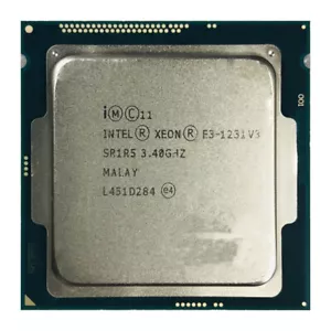 Intel Xeon E3-1231 v3 3.40 GHz Quad-Core 8 Threads 80W LGA 1150 CPU Processor - Picture 1 of 4