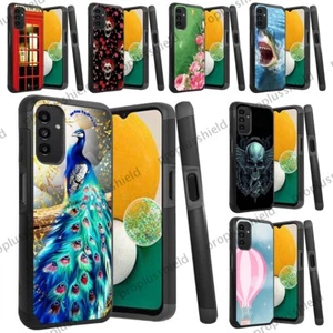 For Samsung Galaxy A13 Shockproof Dual Layer Hybrid Case+Tempered Glass Cover m7 - Picture 1 of 26