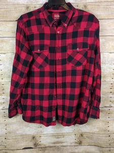 Gravel Gear Hemd Herren XL Buffalo kariert Flanell Langarm Knopfleiste rot - Bild 1 von 6