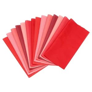 14 Stck. 4 Zoll x 4 Zoll Einfarbig Baumwollstoff Bündel Vorgeschnittener Stoff Quadratisch, Rot - Bild 1 von 6