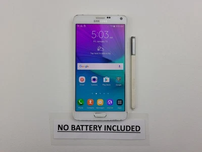 Samsung Galaxy Note 4 (SM-N910P) 32GB - White (Sprint) Smartphone - H3293 - Image 1 of 4