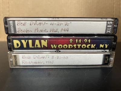 Bob Dylan LIVE Cassette Tape Bundle x3 - Tested and Working 1975 1994 2000 - Image 1 of 4
